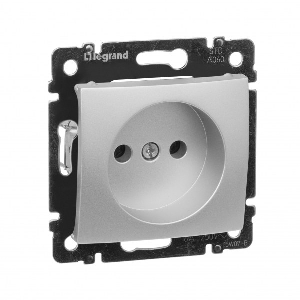 Valena Розетка 2К 16А 250В~, алюм.